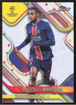 Bradley Barcola, Kartička, Topps Finest UEFA Club Competitions 2024-2025, Refractor