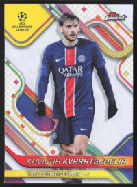 Khvicha Kvaratskhelia, Kartička, Topps Finest UEFA Club Competitions 2024-2025, Refractor
