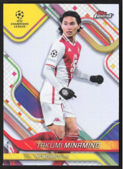 Takumi Minamino, Kartička, Topps Finest UEFA Club Competitions 2024-2025, Refractor