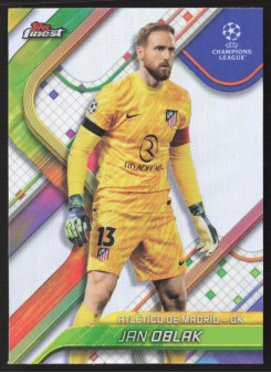 Jan Oblak, Kartička, Topps Finest UEFA Club Competitions 2024-2025, Refractor