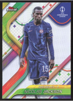 Nicolas Jackson, Kartička, Topps Finest UEFA Club Competitions 2024-2025, Refractor