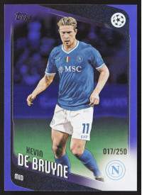 Kevin De Bruyne, Kartička, 2025-26 Topps UEFA Club Competitions, LIMIT Kevin De Bruyne, Kartička, 2025-26 Topps UEFA Club Competitions, LIMIT