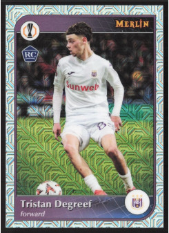 Tristan Degreef, Kartička, 2024-25 Topps Merlin UEFA Club Competitions, Mojo