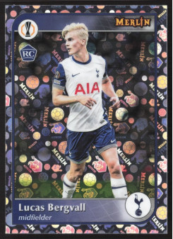 Lucas Bergvall, Kartička, 2024-25 Topps Merlin UEFA Club Competitions, Vintage Merlin Refractor