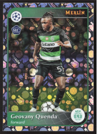 Geovany Quenda, Kartička, 2024-25 Topps Merlin UEFA Club Competitions, Vintage Merlin Refractor