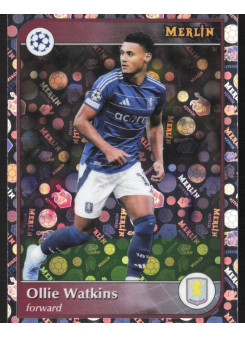 Ollie Watkins, Kartička, 2024-25 Topps Merlin UEFA Club Competitions, Vintage Merlin Refractor