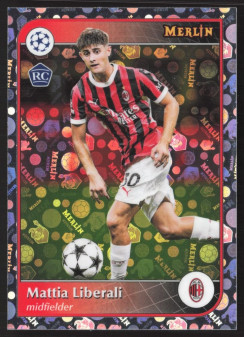 Mattia Liberali, Kartička, 2024-25 Topps Merlin UEFA Club Competitions, Vintage Merlin Refractor