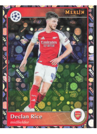 Declan Rice, Kartička, 2024-25 Topps Merlin UEFA Club Competitions, Vintage Merlin Refractor