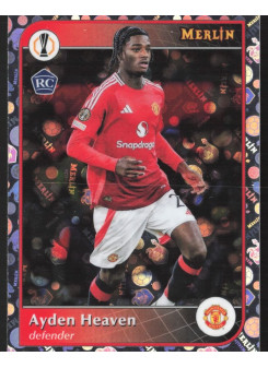 Ayden Heaven, Kartička, 2024-25 Topps Merlin UEFA Club Competitions, Vintage Merlin Refractor