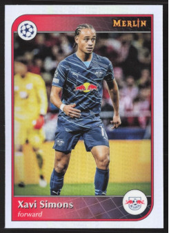 Xavi Simons, Kartička, 2024-25 Topps Merlin UEFA Club Competitions, Refractor