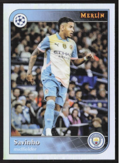 Savinho, Kartička, 2024-25 Topps Merlin UEFA Club Competitions, Refractor