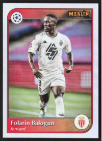 Folarin Balogun, Kartička, 2024-25 Topps Merlin UEFA Club Competitions, Refractor