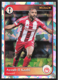 Ayoub El Kaabi, Kartička, 2024-25 Topps Merlin UEFA Club Competitions, Atomic Refractor
