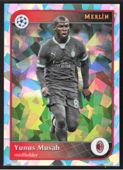 Yunus Musah, Kartička, 2024-25 Topps Merlin UEFA Club Competitions, Atomic Refractor