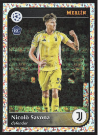 Nicolò Savona, Kartička, 2024-25 Topps Merlin UEFA Club Competitions, Mini Diamonds