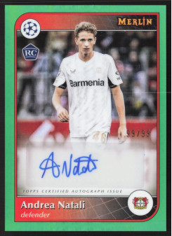 Andrea Natali, Kartička, 2024-25 Topps Merlin UEFA Club Competitions, AUTOGRAPH