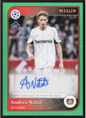 Andrea Natali, Card, 2024-25 Topps Merlin UEFA Club Competitions, AUTOGRAPH