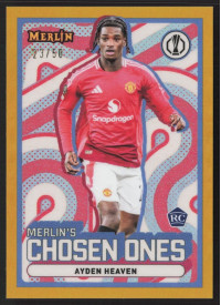 Ayden Heaven, Kartička, 2024-25 Topps Merlin UEFA Club Competitions, LIMIT