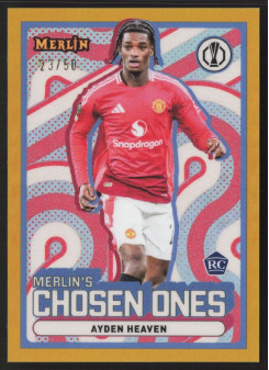 Ayden Heaven, Kartička, 2024-25 Topps Merlin UEFA Club Competitions, LIMIT
