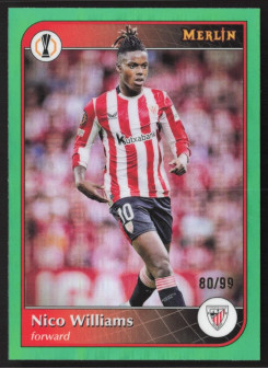 Nico Williams, Card, 2024-25 Topps Merlin UEFA Club Competitions, LIMIT