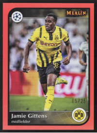 Jamie Gittens, Kartička, 2024-25 Topps Merlin UEFA Club Competitions, LIMIT
