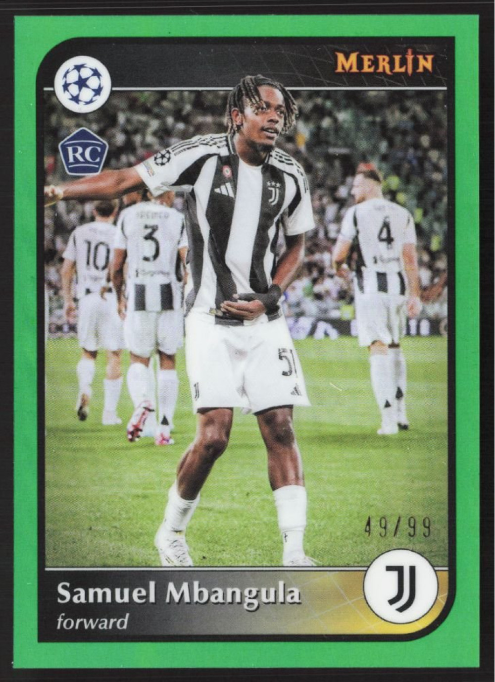 Samuel Mbangula, Card, 2024-25 Topps Merlin UEFA Club Competitions, LIMIT