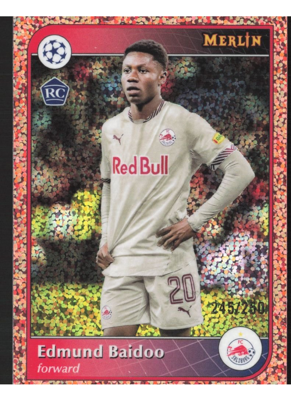 Edmund Baidoo, Card, 2024-25 Topps Merlin UEFA Club Competitions, LIMIT