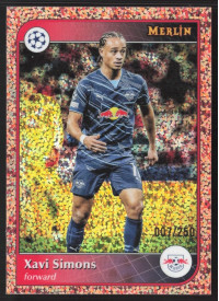 Xavi Simons, Kartička, 2024-25 Topps Merlin UEFA Club Competitions, LIMIT