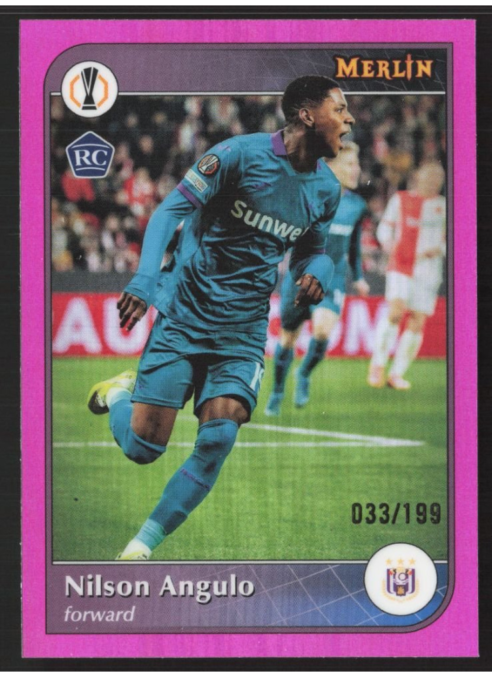Nilson Angulo, Card, 2024-25 Topps Merlin UEFA Club Competitions, LIMIT