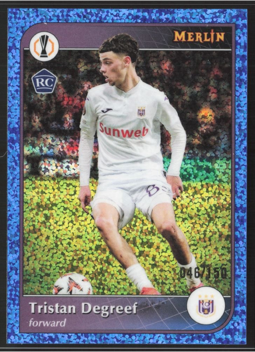 Tristan Degreef, Card, 2024-25 Topps Merlin UEFA Club Competitions, LIMIT