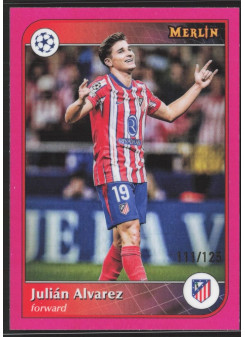 Julián Alvarez, Kartička, 2024-25 Topps Merlin UEFA Club Competitions, LIMIT