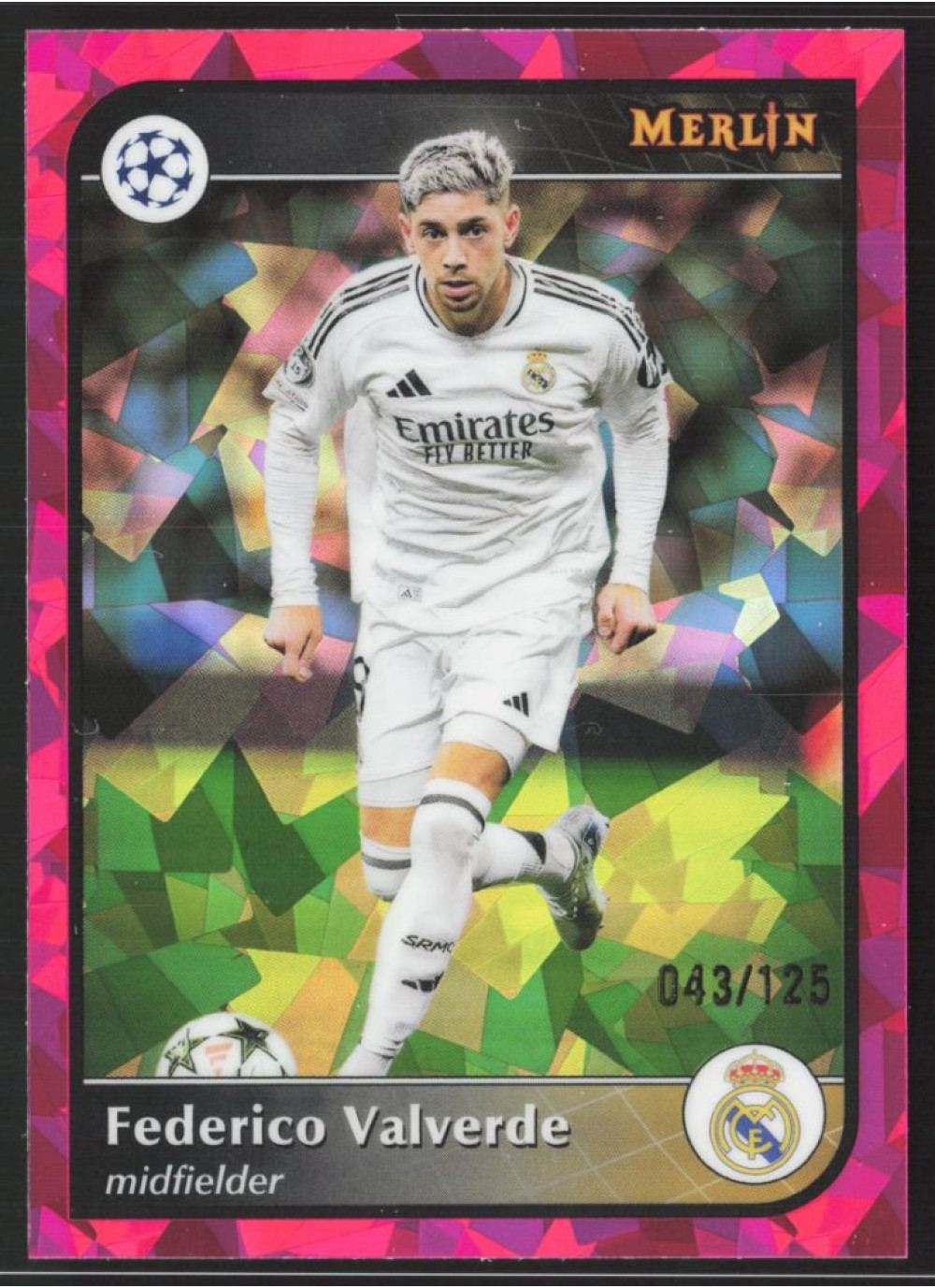 Federico Valverde, Card, 2024-25 Topps Merlin UEFA Club Competitions, LIMIT