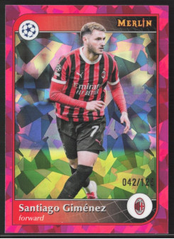 Santiago Giménez, Card, 2024-25 Topps Merlin UEFA Club Competitions, LIMIT