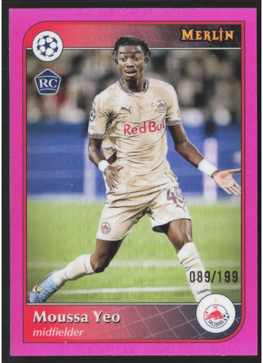 Moussa Yeo, Card, 2024-25 Topps Merlin UEFA Club Competitions, LIMIT