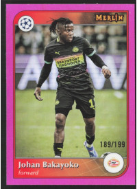 Johan Bakayoko, Kartička, 2024-25 Topps Merlin UEFA Club Competitions, LIMIT