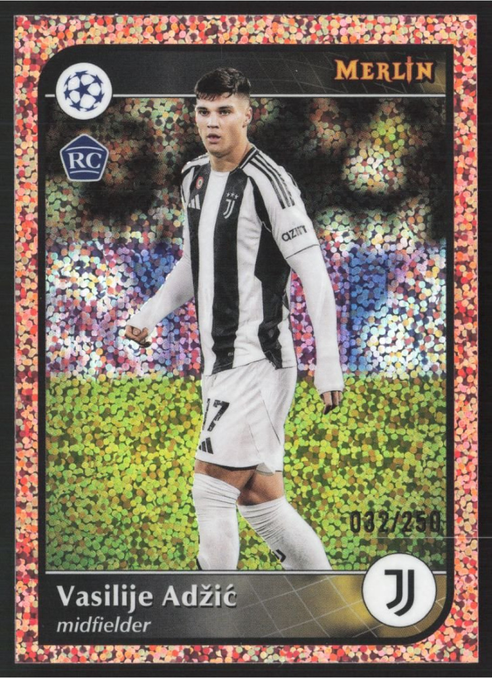Vasilije Adžić, Card, 2024-25 Topps Merlin UEFA Club Competitions, LIMIT