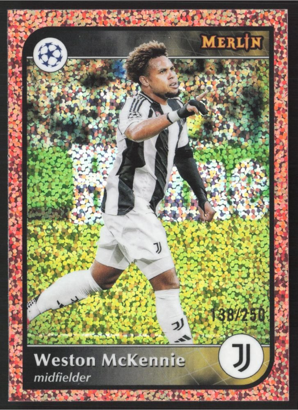 Weston McKennie, Card, 2024-25 Topps Merlin UEFA Club Competitions, LIMIT