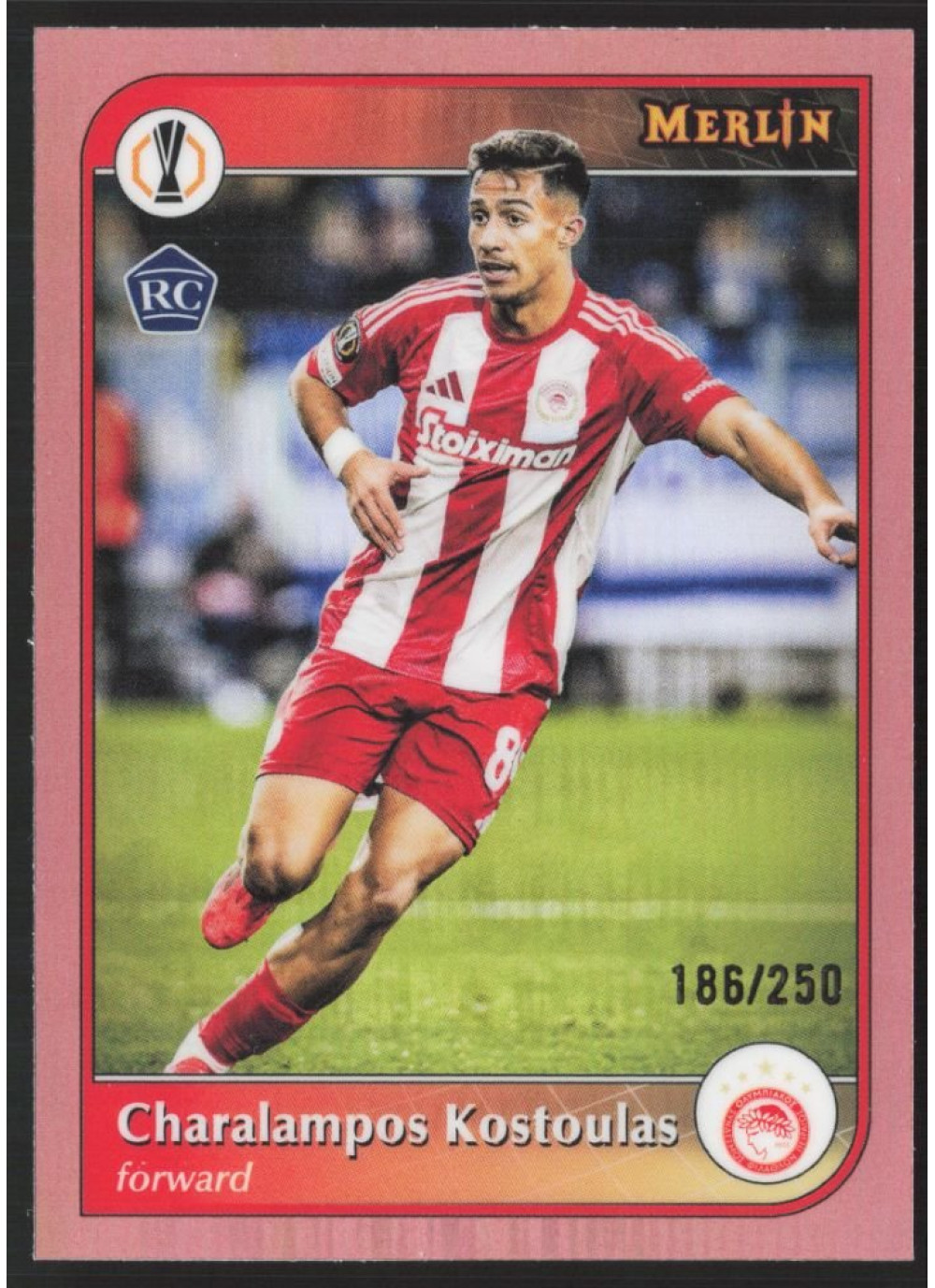 Charalampos Kostoulas, Card, 2024-25 Topps Merlin UEFA Club Competitions, LIMIT