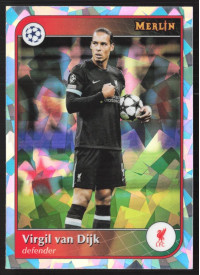 Virgil van Dijk, Kartička, 2024-25 Topps Merlin UEFA Club Competitions, Atomic Refractor