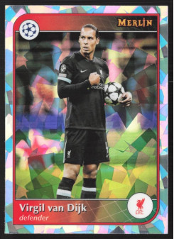 Virgil van Dijk, Kartička, 2024-25 Topps Merlin UEFA Club Competitions, Atomic Refractor