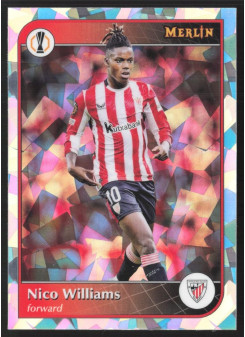 Nico Williams, Kartička, 2024-25 Topps Merlin UEFA Club Competitions, Atomic Refractor