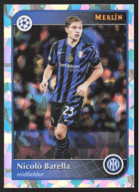 Nicolò Barella, Kartička, 2024-25 Topps Merlin UEFA Club Competitions, Atomic Refractor