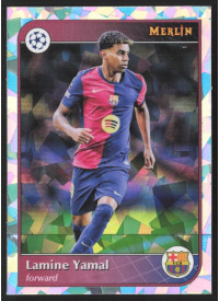 Lamine Yamal, Kartička, 2024-25 Topps Merlin UEFA Club Competitions, Atomic Refractor