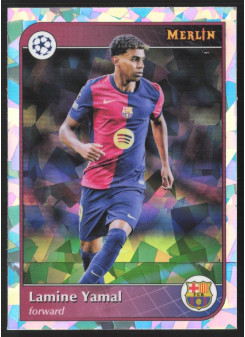 Lamine Yamal, Kartička, 2024-25 Topps Merlin UEFA Club Competitions, Atomic Refractor
