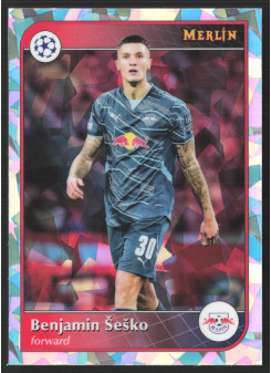 Benjamin Šeško, Kartička, 2024-25 Topps Merlin UEFA Club Competitions, Atomic Refractor