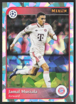 Jamal Musiala, Kartička, 2024-25 Topps Merlin UEFA Club Competitions, Atomic Refractor