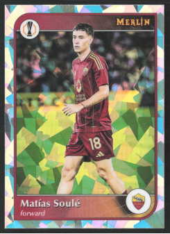 Matías Soulé, Kartička, 2024-25 Topps Merlin UEFA Club Competitions, Atomic Refractor