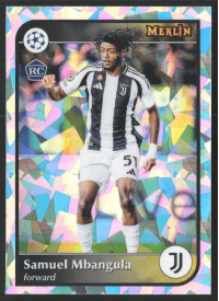 Samuel Mbangula, Kartička, 2024-25 Topps Merlin UEFA Club Competitions, Atomic Refractor