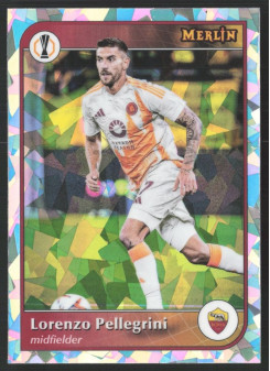Lorenzo Pellegrini, Kartička, 2024-25 Topps Merlin UEFA Club Competitions, Atomic Refractor