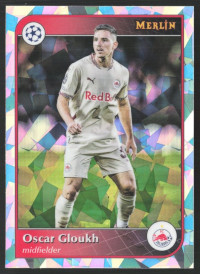 Oscar Gloukh, Kartička, 2024-25 Topps Merlin UEFA Club Competitions, Atomic Refractor